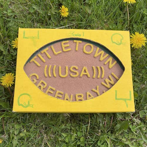Vintage Green Bay Packers Titletown USA Genuine Hand Made Brick