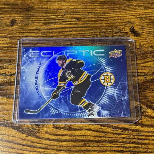 David Pastrnak Boston Bruins 2023-24 NHL Upper Deck Ecliptic Insert Card #EC-13