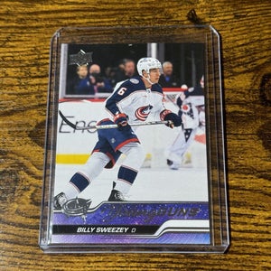 Billy Sweezey Columbus Blue Jackets 23-24 Upper Deck Young Guns Rookie Card #487