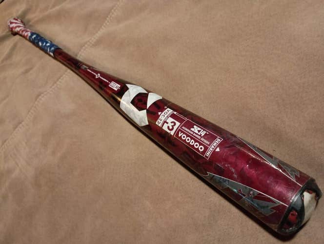 USED 2022 DeMarini Voodoo One 33/30 (-3) 2 5/8" BBCOR Adult Baseball Bat WTDXVOC