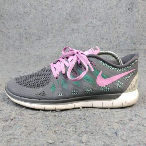 Nike Free 5.0 Womens 7.5 Running Shoes Athletic Sneaker Gray Low Top 642199-061