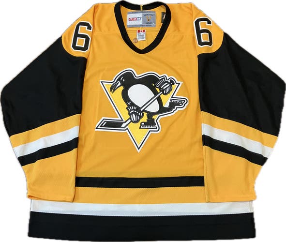 Pittsburgh Penguins Mario Lemieux CCM Vintage Hockey NHL Jersey Size XL