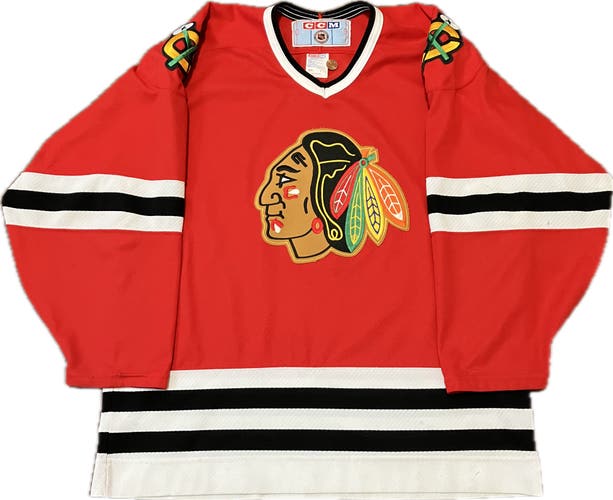 Chicago Blackhawks Blank CCM NHL Hockey Jersey Size L