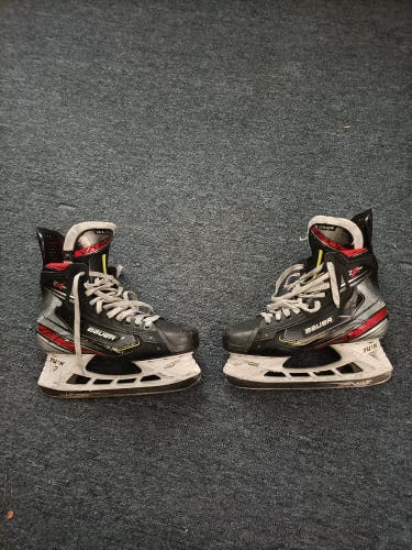 Used Senior 2x Pro Bauer Hockey Skates Regular Width Pro Stock 9.5