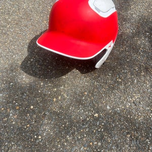 Used Red Mizuno Adult Baseball Helmet