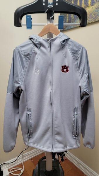 Auburn Men's Large Under Armour Zip Up w/ Hood