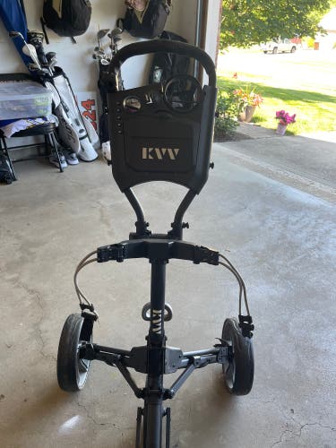 Black Used Unisex  Push Cart