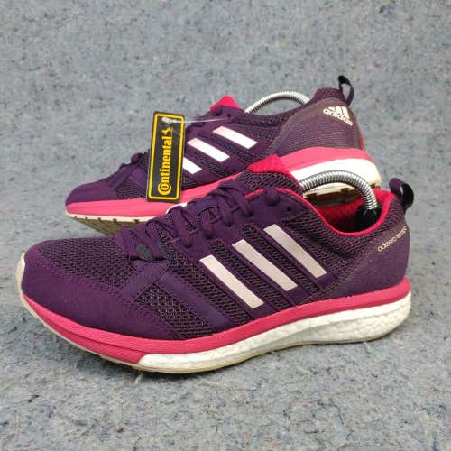 Adidas Adizero Tempo 9 Womens 7 Running Shoes Low Top Sneakers Purple BA8239