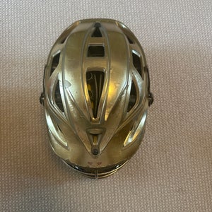 Chrome gold cascade helmet