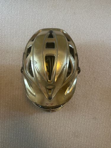 Chrome gold cascade helmet