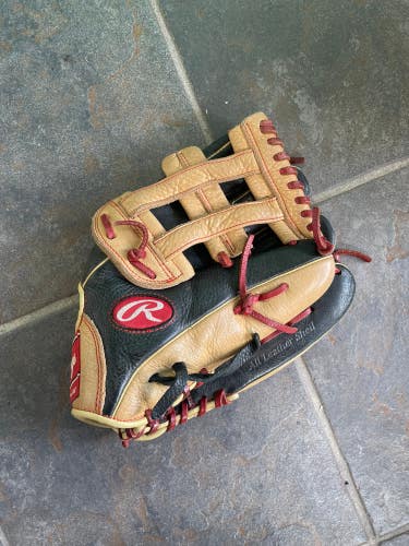 Brown Used Rawlings Select Pro Lite Right Hand Throw Baseball Glove 12"