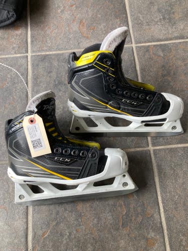 Used Intermediate CCM Tacks 6092 Hockey Goalie Skates Regular Width Size 4