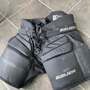 Black Used Junior Large/XL Bauer GSX Hockey Goalie Pants