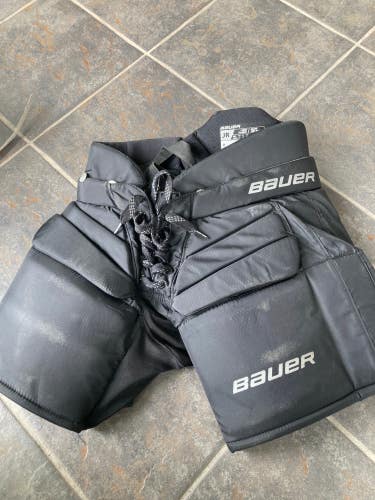Black Used Junior Large/XL Bauer GSX Hockey Goalie Pants