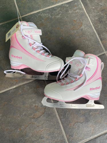 Pink Used Riedell Soar Figure Skates Junior 2