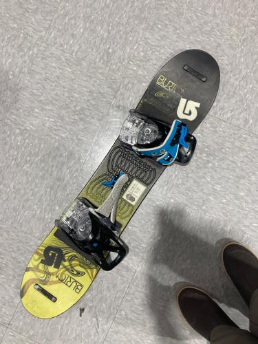 Used Kid's Burton LTR 100cm Snowboard With Bindings