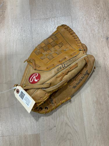 Brown Used Adult Rawlings Fastback Right Hand Throw Pitcher's Baseball Glove 12.5"