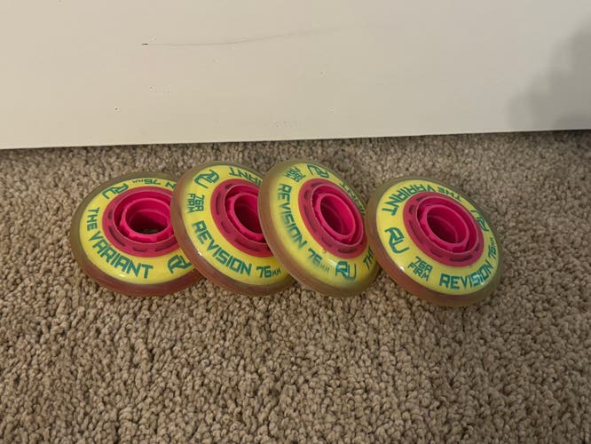 4 Used Revision The Variant Wheels 76mm 76A Firm
