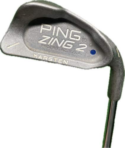 Ping Zing 2 Karsten Blue Dot 1 Iron JZ Stiff Flex Steel Shaft RH 40”L