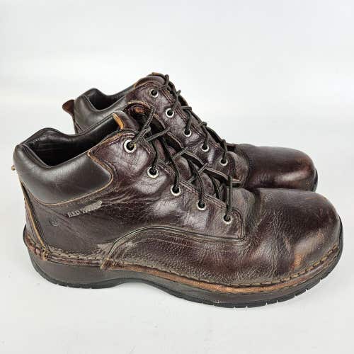 Red Wing 6707 Brown Leather Safety Toe Ankle Work Boots Men’s Size 9 D
