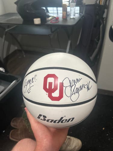Autographed Basketball By OU Women’s Head Coach Jennie Baranczyk