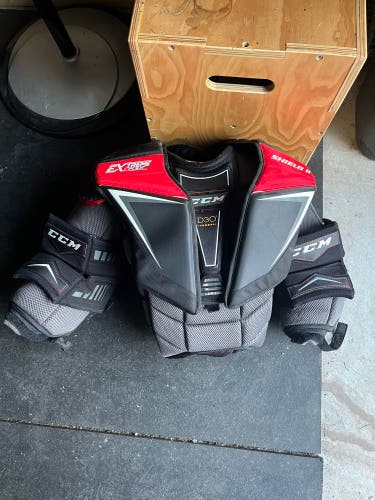 Used  CCM Extreme Flex Shield II Goalie Chest Protector
