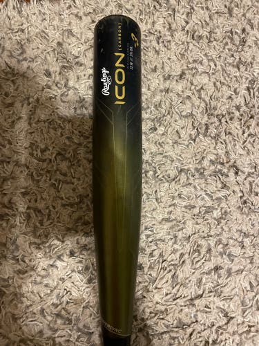 Used BBCOR Certified 2023 Rawlings ICON Bat (-3) 29 oz 32"