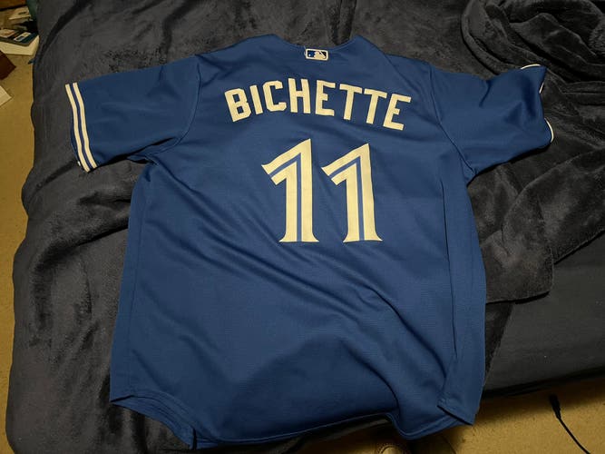 Blue Bo Bichette Jersey