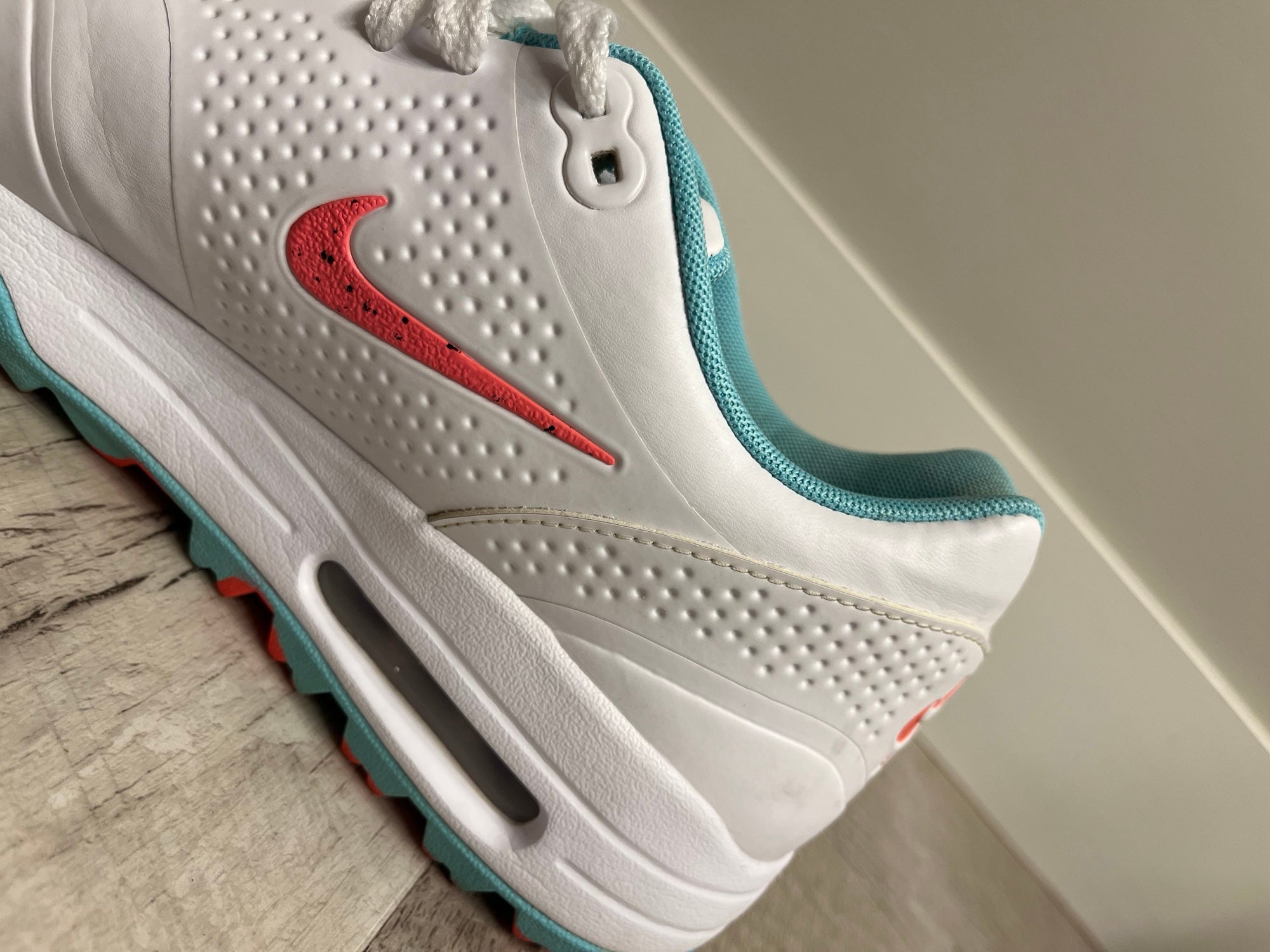 nike air max 1 g white aurora hot punch