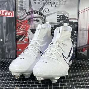 Nike Alpha Huarache NXT Men's Size 13 Baseball Cleats White/Navy DJ6517-103 NEW
