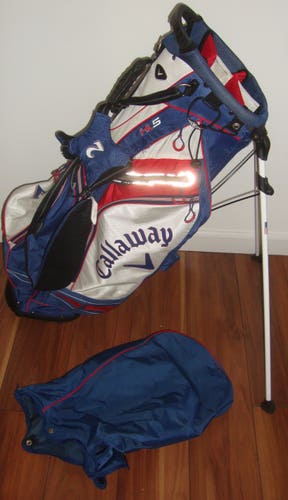 Callaway Hyper lite HL5 Stand Golf Bag 5 Way Divider W/ Rain Cover Double Straps