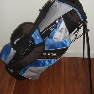 RAM Golf Stand Bag 4 zip pockets 7 dividers dual strap