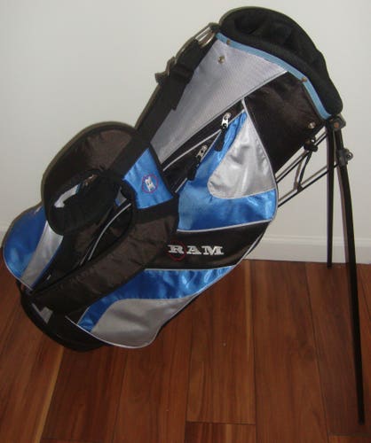 RAM Golf Stand Bag 4 zip pockets 7 dividers dual strap
