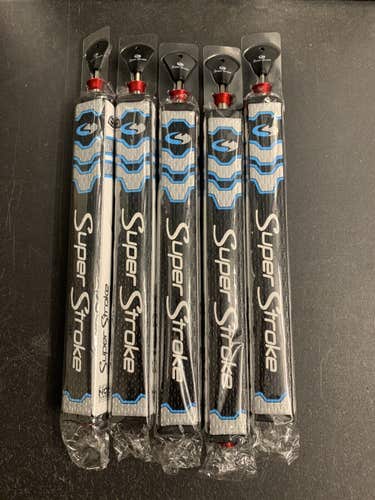 SuperStroke Counter Core Flatso 2.0 Putter Grip Black Blue with Weight New