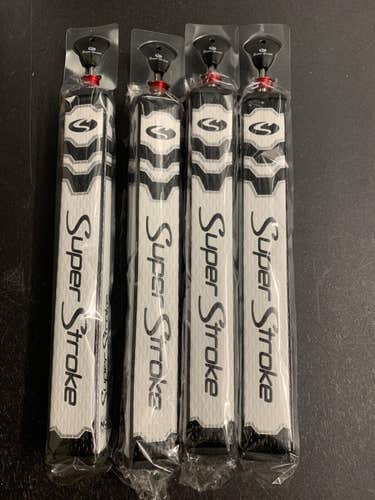 SuperStroke Counter Core Flatso 3.0 Putter Grip White Black with Weight New