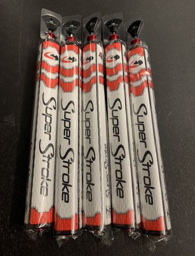Super Stroke Counter Core Slim 3.0 Putter Grip Red White with Weight Brand New