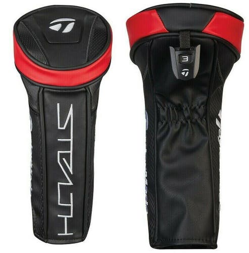TaylorMade Golf Stealth Black/Red Fairway Wood Headcover