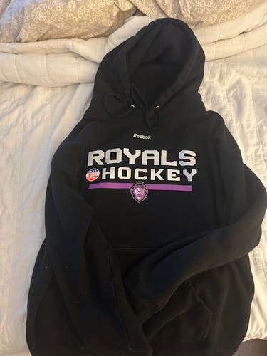 ECHL Reading Royals Team Issued Pro Stock Black Reebok Hoodie