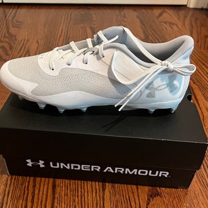 White New Size 9.5 (Women's 10.5) Under Armour MC Command Cleats