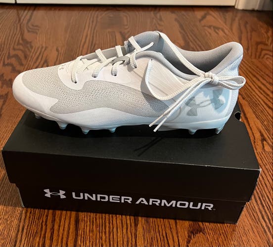 White New Size 9.5 (Women's 10.5) Under Armour MC Command Cleats