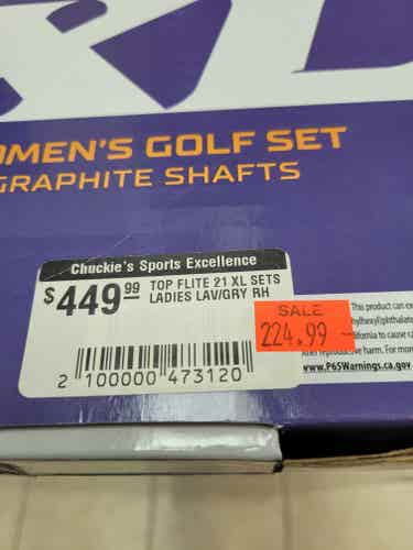 50% OFF! Top Flite XL 12 Piece Complete Right Handed Golf Set - Graphite Women's