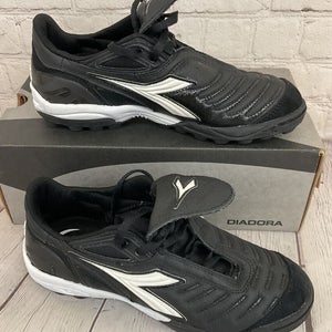 Diadora 147670 C641 Maracana TF Women's Soccer Cleats Black White US Size 6.5