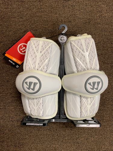 New Warrior Burn White Small Lacrosse Arm Guards