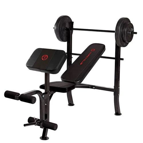 Weight Bench With 4x25lbs 2x15lbs