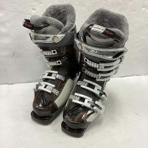 Used Salomon Instinct 90cs 225 Mp - J04.5 - W5.5 Girls' Downhill Ski Boots