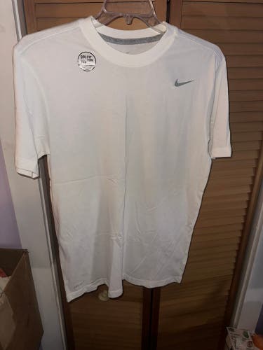 White New Adult Unisex Nike Dri-Fit Shirt