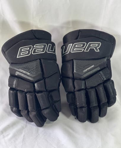 Used Bauer Supreme 3S Gloves, Black, 11"