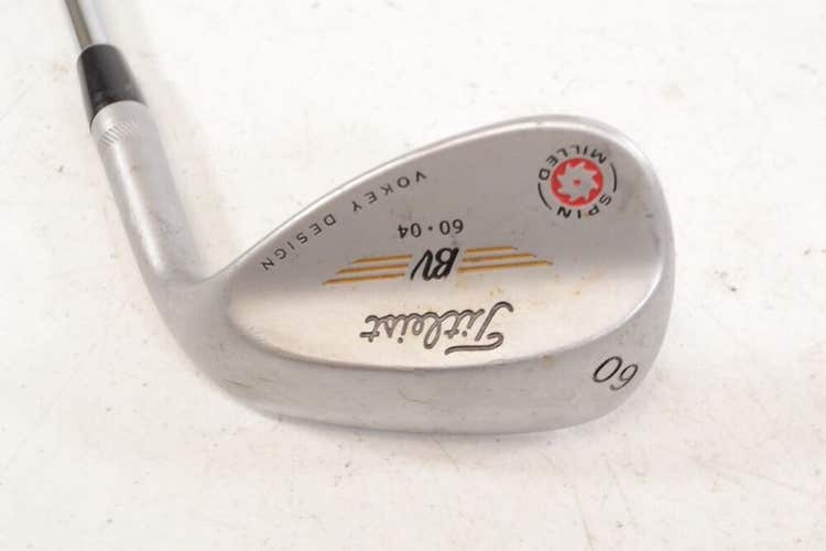Titleist Vokey Spin Milled 2009 Tour Chrome 60*-04 Wedge Right Steel # 173299