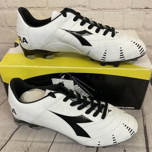 Diadora 156979 C0351 Evoluzione K BX 14 Mens Soccer Cleats White Black US Size 6