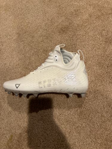 White New Men's High Top Spotlight